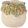 POT DE FLEURS PINE TREE CIMENT 15X15X13CM - DEKORATIEF