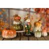 CITROUILLE DECO VERT OU ORANGE OU ROUX CERAMIQUE 7X7X8CM - DEKORATIEF