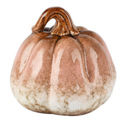 CITROUILLE DECO ROSE/CREME...