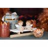 BOUGIE PARFUMEE AMBER EMBER VERRE/CIRE 12X12X10CM - DEKORATIEF