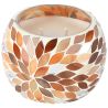 BOUGIE PARFUMEE AMBER EMBER VERRE/CIRE 12X12X10CM - DEKORATIEF