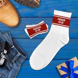 CHAUSSETTES HOMME A BANDES - PARRAIN EN OR
