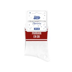CHAUSSETTES HOMME A BANDES - PARRAIN EN OR