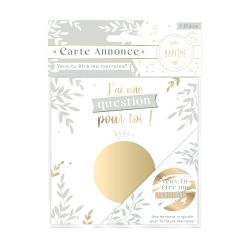 CARTE À GRATTER ANNONCE - VEUX-TU ÊTRE MA MARRAINE ?