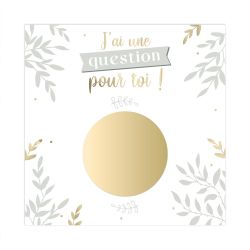 CARTE À GRATTER ANNONCE - TU VAS ÊTRE PARRAIN !