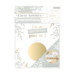 CARTE À GRATTER ANNONCE - TU VAS ÊTRE PARRAIN !
