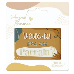 MAGNET ANNONCE - "VEUX-TU ÊTRE MON PARRAIN"