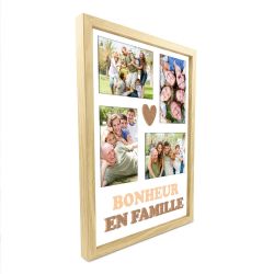 TOILE TUFTEE CADRE PHOTOS - BONHEUR EN FAMILLE