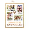 TOILE TUFTEE CADRE PHOTOS - BONHEUR EN FAMILLE
