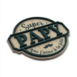 MAGNET BOIS - SUPER PAPY