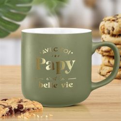 MUG MAT - AVEC PAPY C'EST LA BELLE VIE