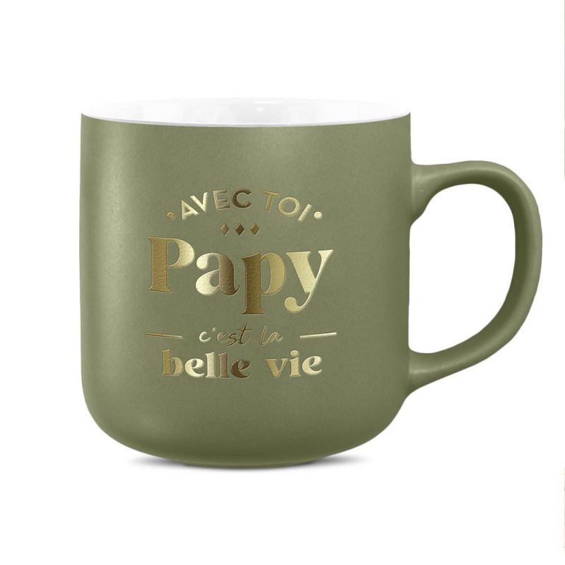 MUG MAT - AVEC PAPY C'EST LA BELLE VIE