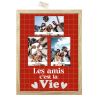 TOILE TUFTEE CADRE PHOTOS - LES AMIS C'EST LA VIE