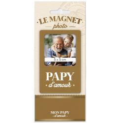 MAGNET BOIS PHOTO  - PAPY D'AMOUR