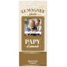 MAGNET BOIS PHOTO  - PAPY D'AMOUR