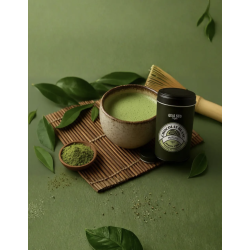 CHOCOLAT BLANC EN POUDRE - THÉ MATCHA - BOÎTE POP 250G - QUAI SUD