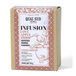 INFUSION LOVE APPLE - POMME CARAMEL - BTE 15 INFUSETTES - QUAI SUD