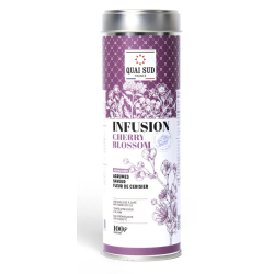 INFUSION CHERRY BLOSSOM - FLEUR DE CERISIER - BOÎTE RONDE 100G - QUAI SUD