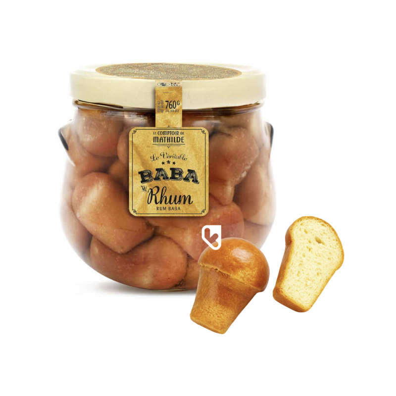 BABA AU RHUM 12% VOL 760G - LE COMPTOIR DE MATHILDE