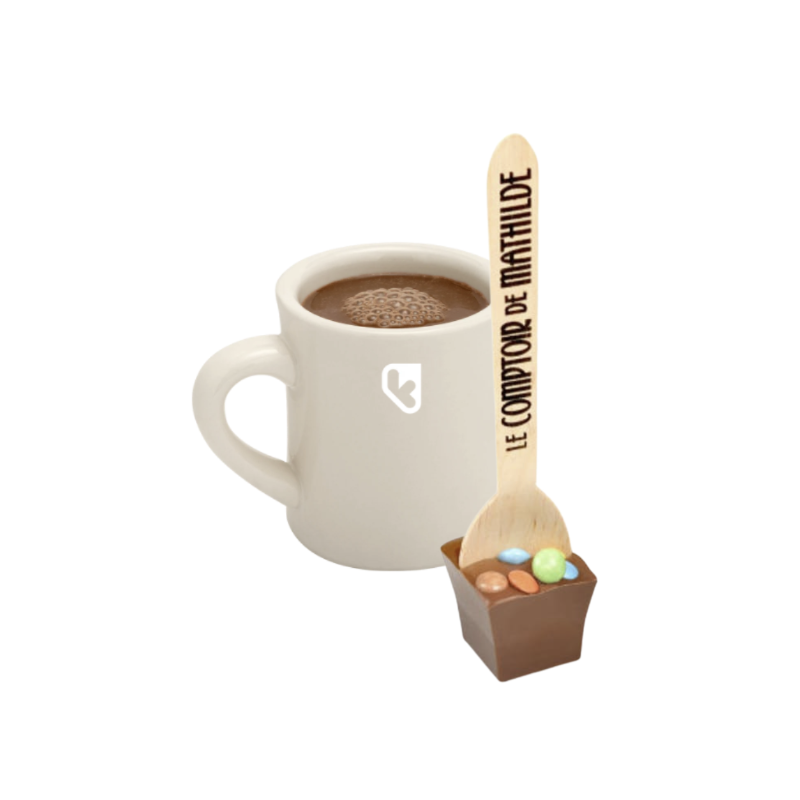 CUILLERE CHOCOLAT CHAUD - LAIT SURPRISE PARTY - LE COMPTOIR DE MATHILDE