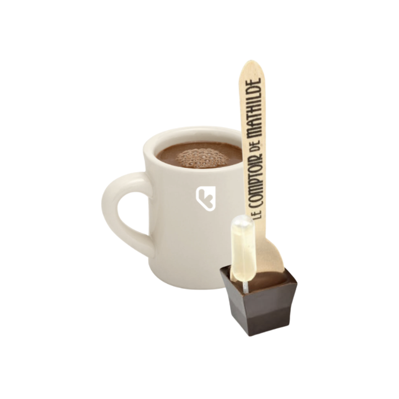 CUILLERE CHOCOLAT CHAUD - NOIR, RHUM - LE COMPTOIR DE MATHILDE