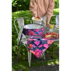 PLAT A CAKE DELICES FLEURIS - DERRIERE LA PORTE