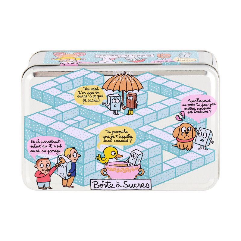 BOITE METAL SUCRE ESCHER - DERRIERE LA PORTE
