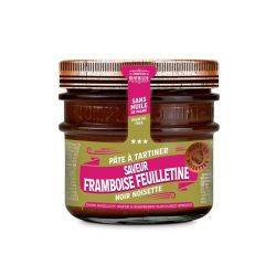Pâte à tartiner au chocolat noir, framboise et feuilletine - 250g  - LE COMPTOIR DE MATHILDE