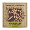 Tablette de chocolat noir & Noix et noisettes caramélisées 80G - LE COMPTOIR D
