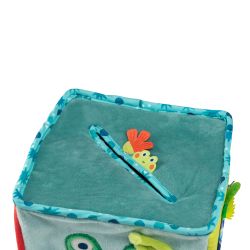 GRAND CUBE D'ACTIVITÉS TISSUS - LA MARE AUX GRENOUILLES - MOULIN ROTY