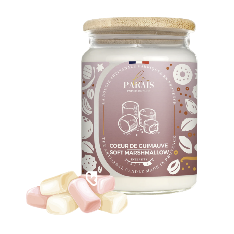 BOUGIE PARFUMÉE 700ML -  COEUR DE GUIMAUVE - LE PARAÏS