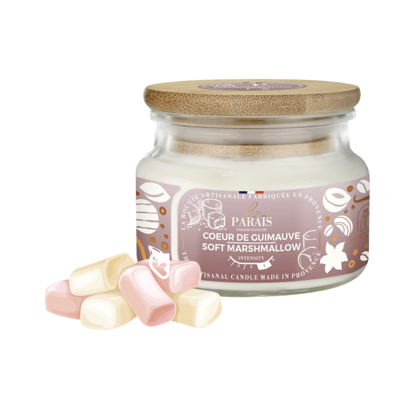 BOUGIE PARFUMÉE 300ML -  COEUR DE GUIMAUVE - LE PARAÏS