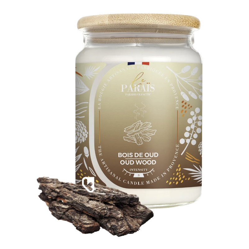 BOUGIE PARFUMÉE 700ML -  BOIS D'OUD - LE PARAÏS