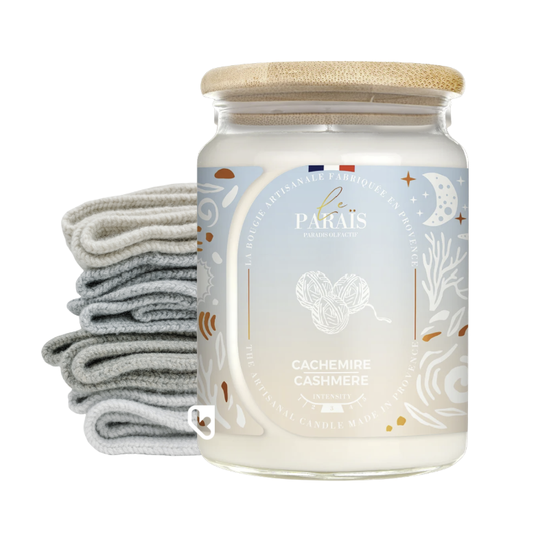 BOUGIE PARFUMÉE 700ML -  CACHEMIRE - LE PARAÏS