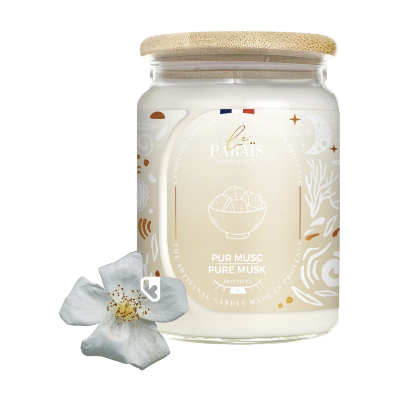 BOUGIE PARFUMÉE 700ML -  PURE MUSC - LE PARAÏS