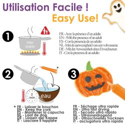 4 STYLOS CHOCO HALLOWEEN 4X25G - SCRAPCOOKING