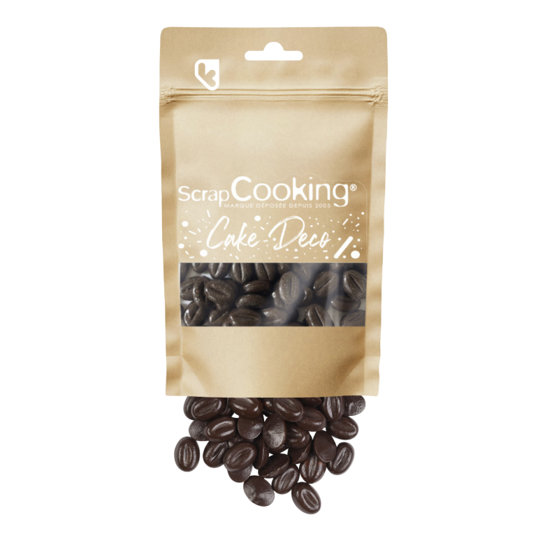Décors sucrés - GRAIN DE CAFÉ CHOCOLAT 80G - SCRAPCOOKING