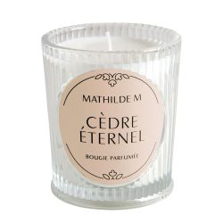 BOUGIES PARFUMÉE LES INTEMPORELLES 145 G - CEDRE ETERNEL - MATHILDE M
