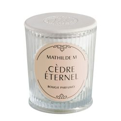 BOUGIES PARFUMÉE LES INTEMPORELLES 145 G - CEDRE ETERNEL - MATHILDE M