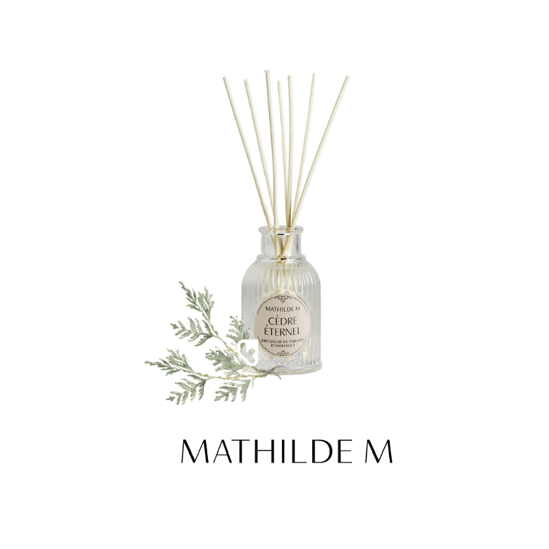DIFFUSEUR PARFUM D'AMBIANCE 90 ML - CEDRE ETERNEL - MATHILDE. M