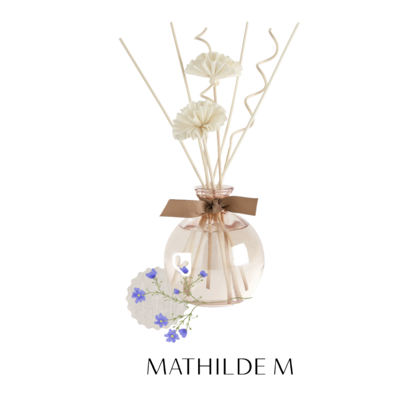 DIFFUSEUR DE PARFUM D'AMBIANCE JARDIN DES FANTAISIES 250ml - VOILE DE LIN - MATHILDE. M
