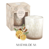 BOUGIE PARFUMÉE RUBANS DE FETE 160G - ORANGE CANELLE - MATHILDE. M