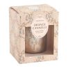 BOUGIE PARFUMÉE RUBANS DE FETE 160G - ORANGE CANELLE - MATHILDE. M
