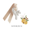 DECOR PARFUME SUCRE D'ORGE PETIT MODELE RUBANS DE FETE - ORANGE CANNELLE - MATHILDE. M