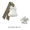 DECOR PARFUMÉ CLOCHE PETIT MODELE RUBANS DE FETE - MUSC IRISE - MATHILDE. M