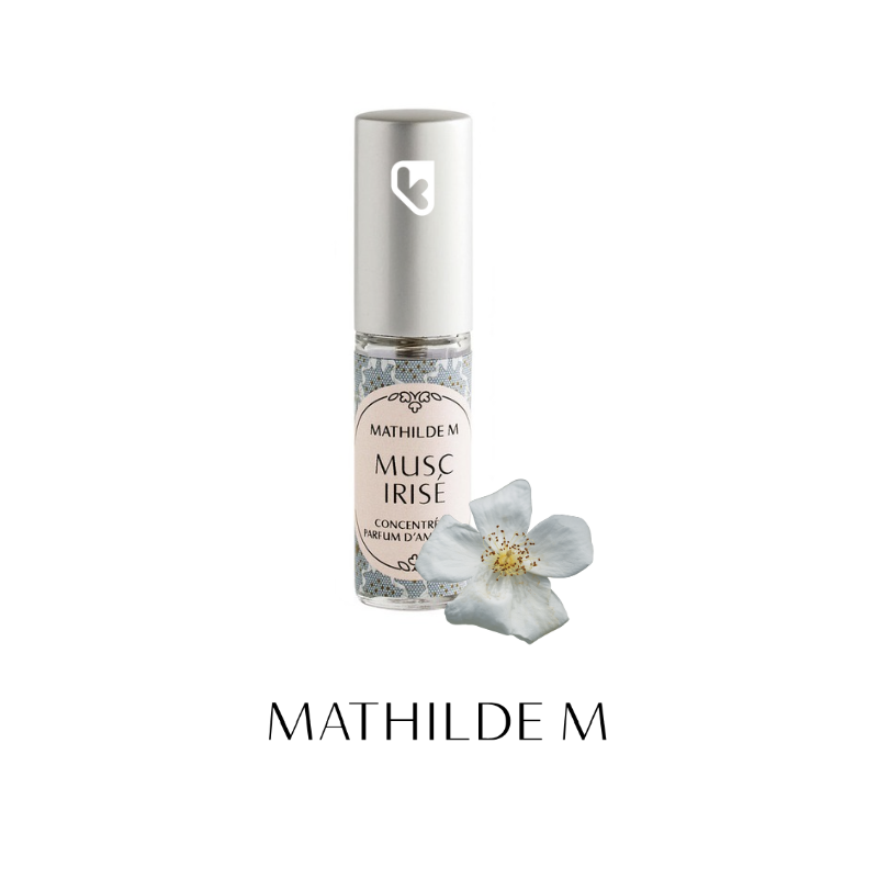 CONCENTRE DE PARFUM D'AMBIANCE RUBANS DE FETE 4 ML - MUSC IRISÉ - MATHILDE. M