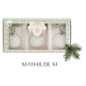 COFFRET BOULES DE NOEL PARFUMÉES RUBANS DE FETE - SAPIN DORÉ  - MATHILDE. M