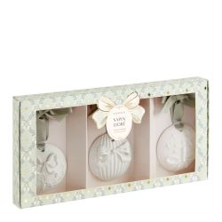 COFFRET BOULES DE NOEL PARFUMÉES RUBANS DE FETE - SAPIN DORÉ  - MATHILDE. M