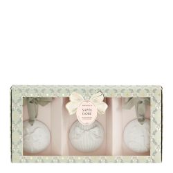 COFFRET BOULES DE NOEL PARFUMÉES RUBANS DE FETE - SAPIN DORÉ  - MATHILDE. M