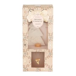 COFFRET DIFFUSEUR DE PARFUM RUBANS DE FETE - ORANGE CANNELLE - MATHILDE. M